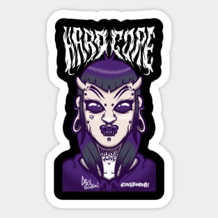 HARDCORE GIRL Sticker